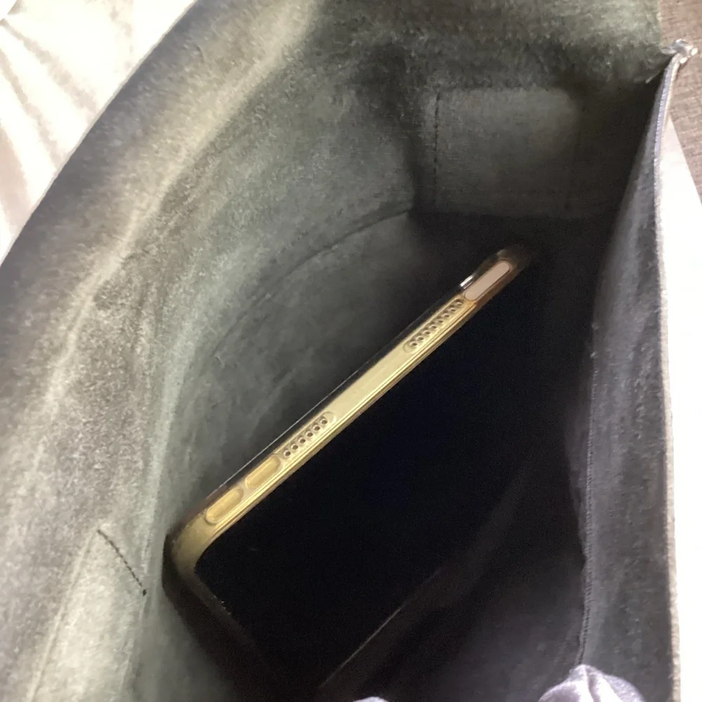 Salvatore Ferragamo Black Embossed Leather Shoulder Bag